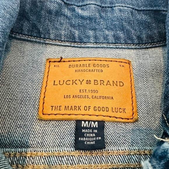 Lucky Brand long jean jacket, size M. - Picture 5 of 5